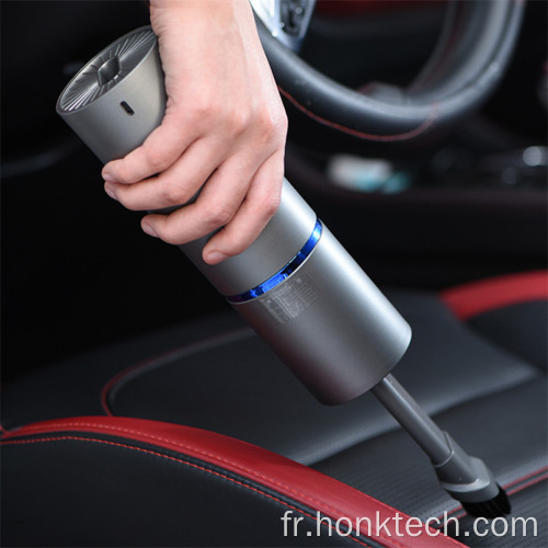 2020 nouveau design sans fil rechargeable 85W absorbant la pression 4500pa sans fil petit mini aspirateur de voiture à main